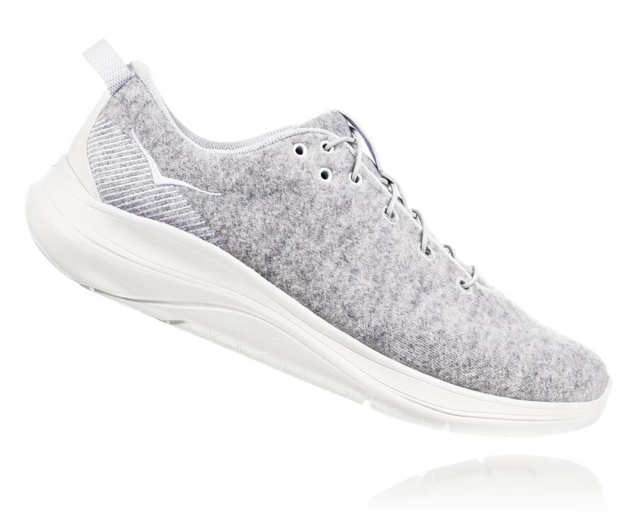 Hoka One One Hupana Flow Wool Löparskor Dam - Grå - FZXYM-1248